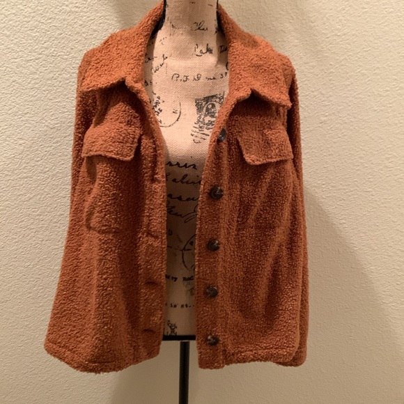 Lane Bryant Cropped Teddy Coat - Picture 5 of 16